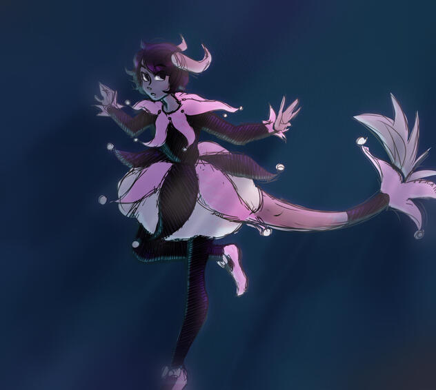 Tiefling Bard, Concept Design
